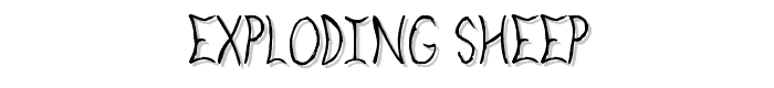 Exploding Sheep font